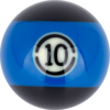 Aramith BLACK Replacement Ball – #10 | Golden Break Billiards